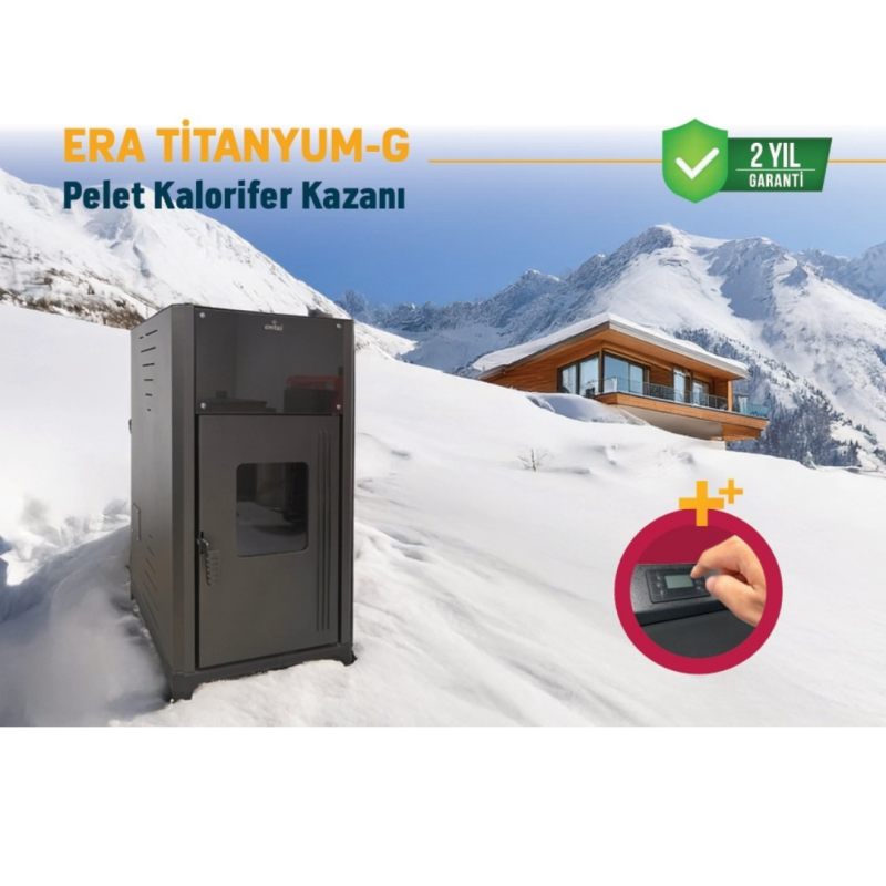 ERA TİTANYUM-G  Pelet Kalorifer Kazanı